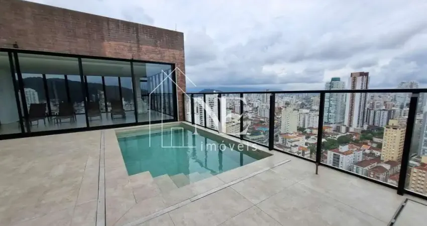 Cobertura Duplex para Venda em Santos, José Menino, 4 dormitórios, 4 suítes, 8 banheiros, 4 vagas