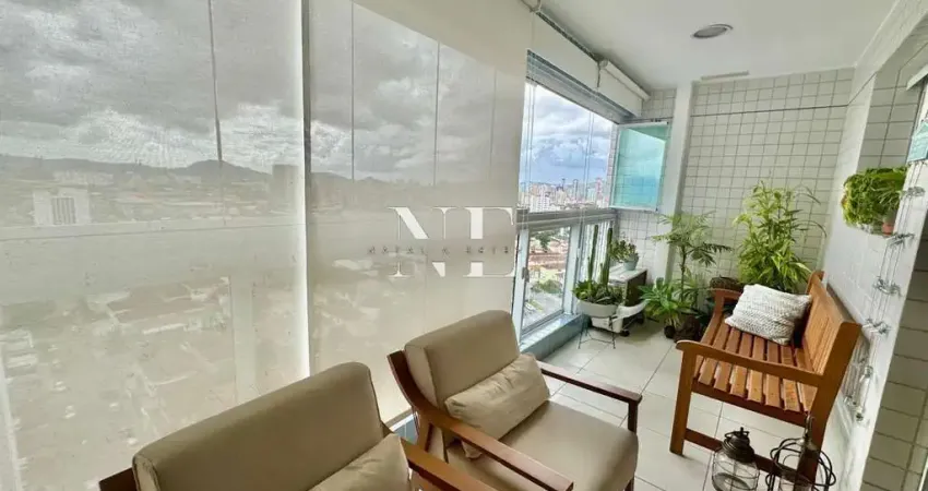 Apartamento para venda em santos, boqueirão, 1 dormitório, 1 suíte, 2 banheiros, 1 vaga