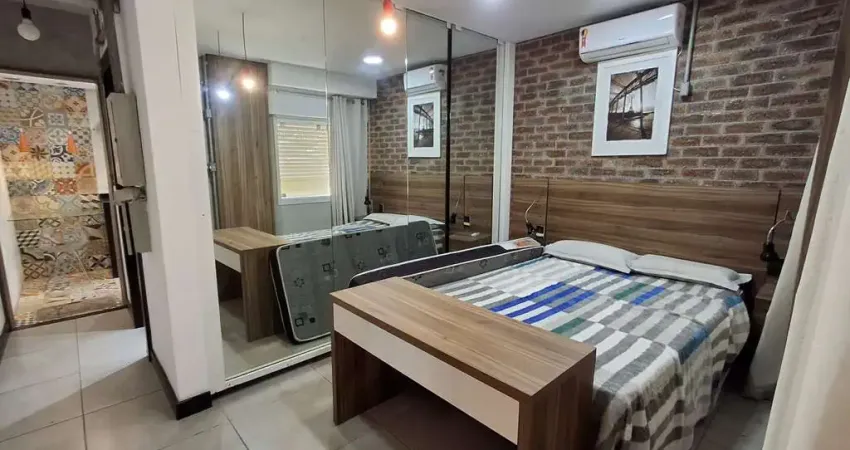 Sala living para venda em santos, boqueirão, 1 dormitório, 1 banheiro, 1 vaga