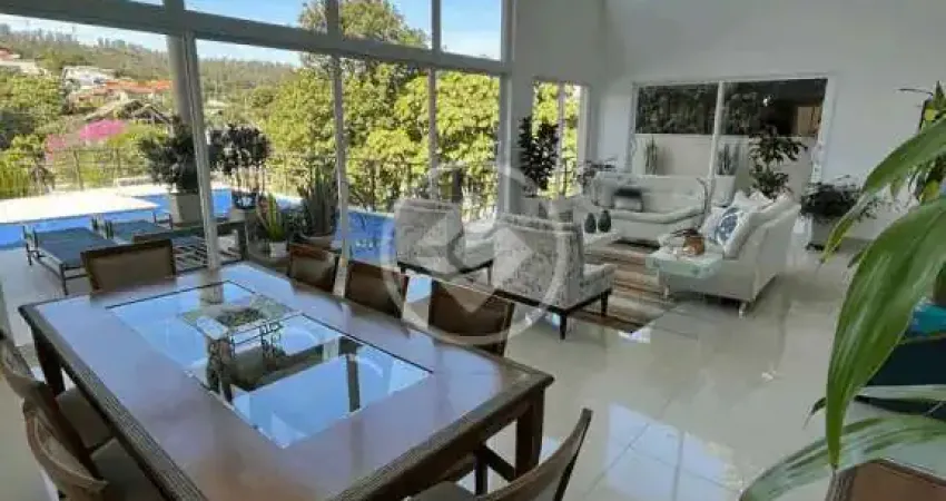 Casa a venda de frente ao lago com elevador no condominio marambaia em vinhedo/sp codigo: 48862