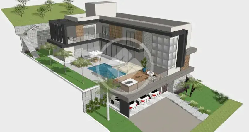 Vende-se casa em construção no campo de toscana, com 4 suites, piscina e elevador. codigo: 42293