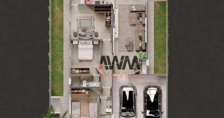 Casa com 3 SUÍTES à venda, 154 m² por R$ 1.200.000 - Jardim Cristal - Aparecida de Goiânia/GO