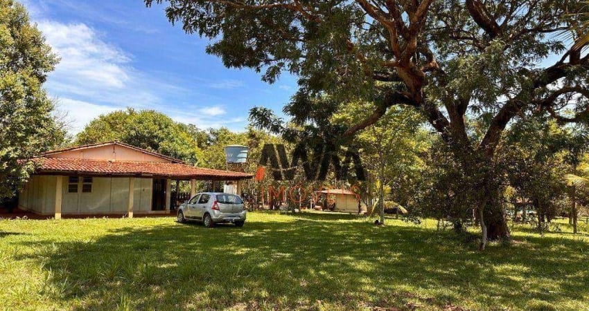 Chácara com 2 quartos à venda, 7331 m² por R$ 585.000 - Sítio Recreio Encontro das Águas - Hidrolândia/GO