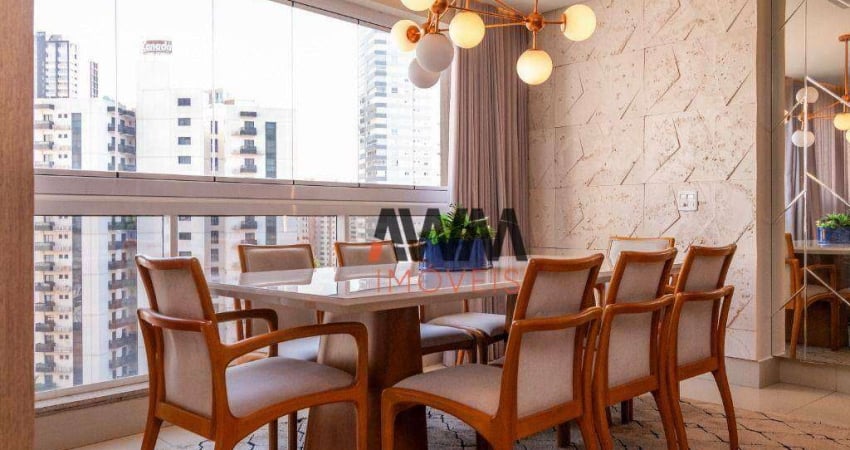 Apartamento 3 Suites MOBILIADO à venda, 127 m² por R$ 1.250.000 - Setor Oeste - Goiânia/GO