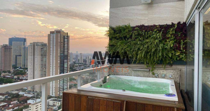 Cobertura Mobiliada 2 Quartos, 101 m² - venda por R$ 1.180.000 ou aluguel  - Setor Oeste - Goiânia/GO