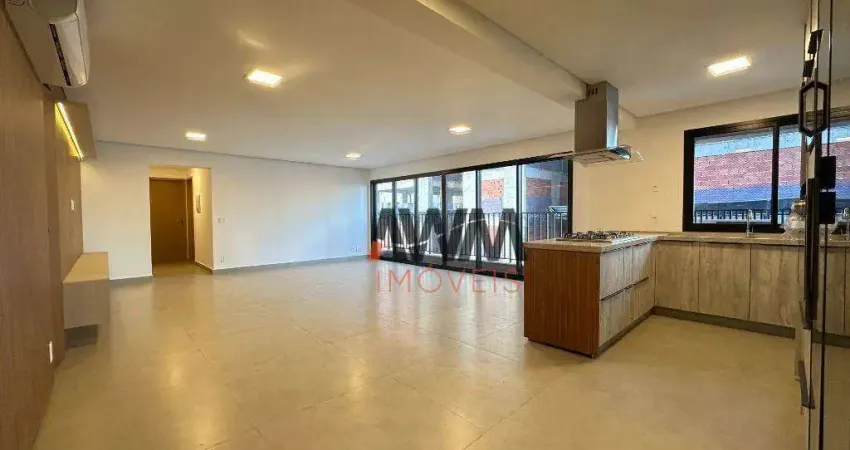 Apartamento com 3 suites plenas, lavabo, para alugar, 140 m²- setor marista - goiânia/go