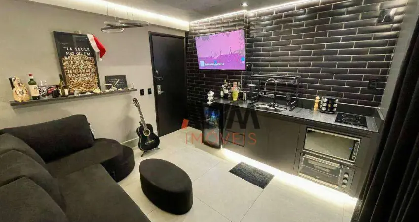 Apartamento com 1 quarto à venda, 33 m² por r$ 370.000 - setor pedro ludovico - goiânia/go