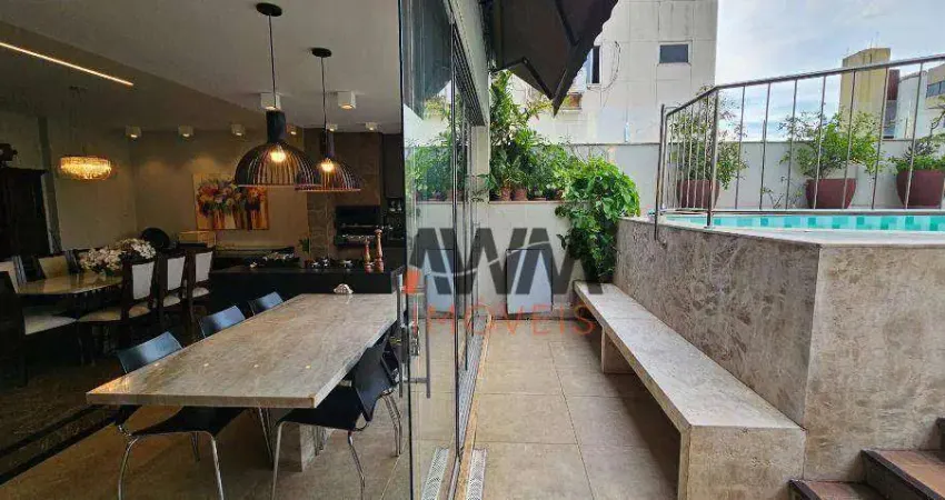 Cobertura 5 suites à venda, 361m² por r$ 2.490.000 - setor oeste - goiânia/go