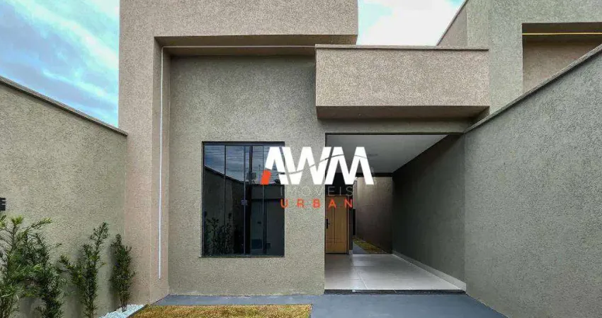 Casa com piscina e varanda gourmet | 3 quartos (1 suíte) | 108 m² construídos | Lote 180 m² | R$ 590.000,00