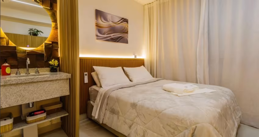More perto (7 min a pé) do metrô Moema | Apartamento mobiliado para alugar no Ibirapuera Park Studios, Avenida Agami, 174 - Moema