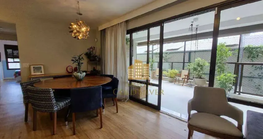 Apartamento garden com 3 dormitórios à venda, 154 m² - bela aliança - são paulo/sp