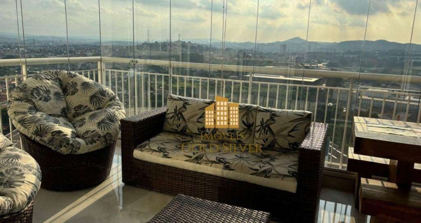 Lindo apartamento com 3 dormitórios , sendo 1 spuite , 2 vagas , mobiliado e bons armários ,à venda, 107 m² por R$ 1.080.000 - Pirituba - São Paulo/SP