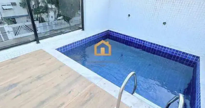 Casa Duplex 3 dormitórios piscina e churrasqueira à venda, 235 m² por R$ 1.250.000,00 - Embaré - Santos/SP