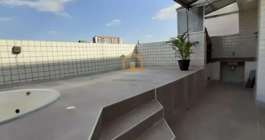 Cobertura duplex 03 dormitórios, com vista livre na av. washington luiz – santos/sp