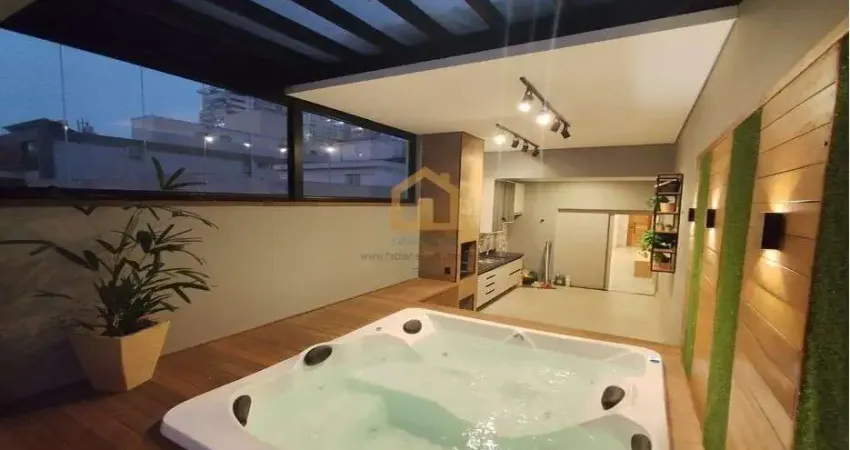 Cobertura  03 dormitórios, sendo 1 suíte, 191,66m² – campo grande, santos