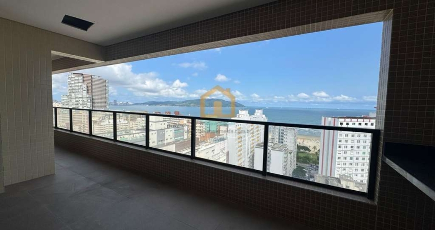 Apartamento 2 Dormitorios sendo uma suíte  Vista Mar- José Menino, Santos/SP