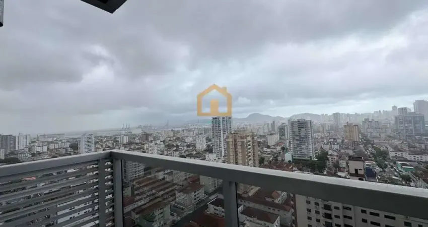 Apartamento 1 dormitório amplo (com possibilidade de 2) com Vista Mar no Embaré – 74m²
