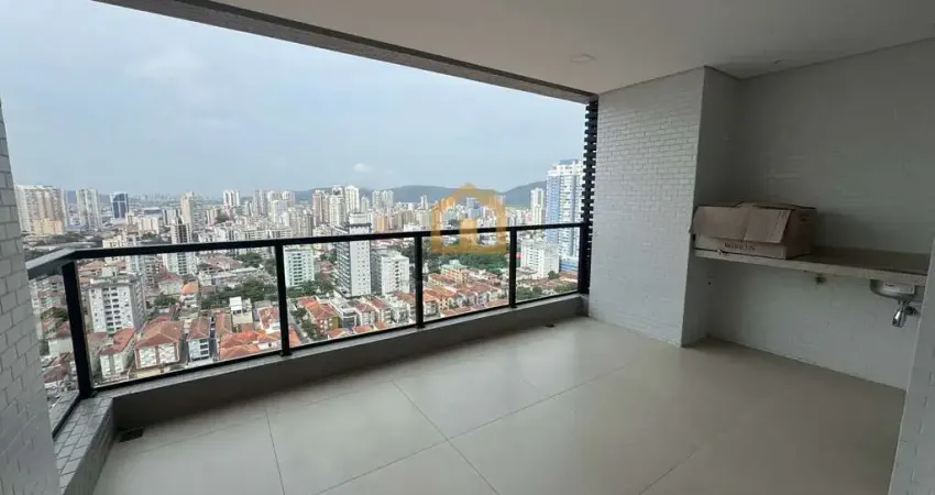 Apartamento Alto Padrão, 2 Dormitórios (1 suíte) – 82,66 m²  Santos/SP!