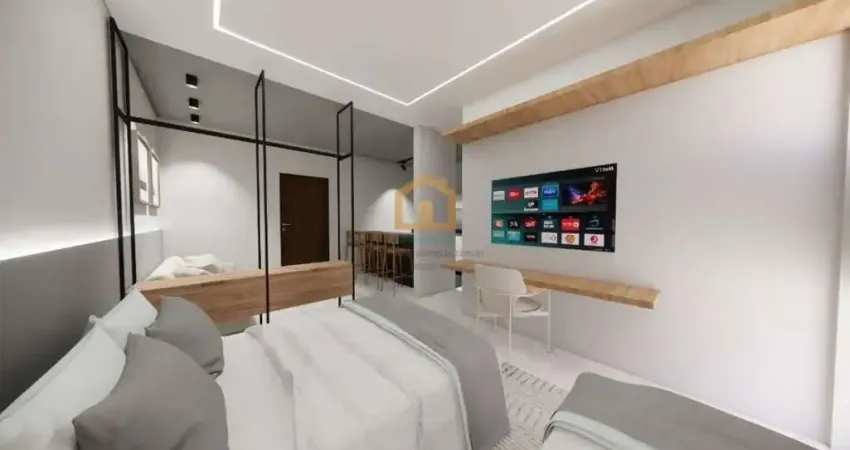 Flat com 1 quarto à venda na Rua João Ramalho, Centro, São Vicente