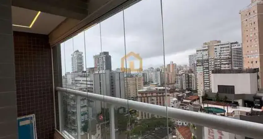 Apartamento porteira fechada 2 dormitórios sendo 1 suite e 1 vaga de garagem demarcada no coração do gonzaga à venda no bairro gonzaga - santos/sp