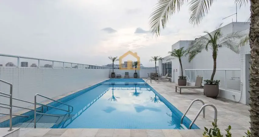 Apartamento alto padrão - vista livre - bairro boqueirão - santos/sp.