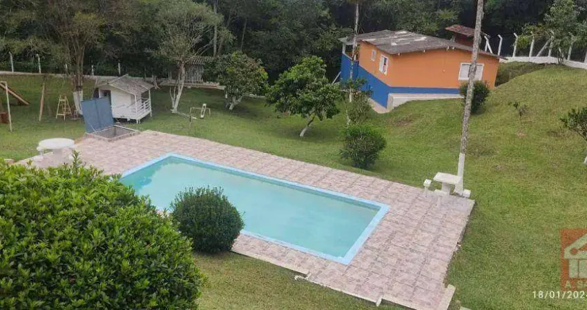 Chácara à venda, 5600 m² por r$ 650.000 - loteamento do recanto monjolo - juquitiba/são paulo