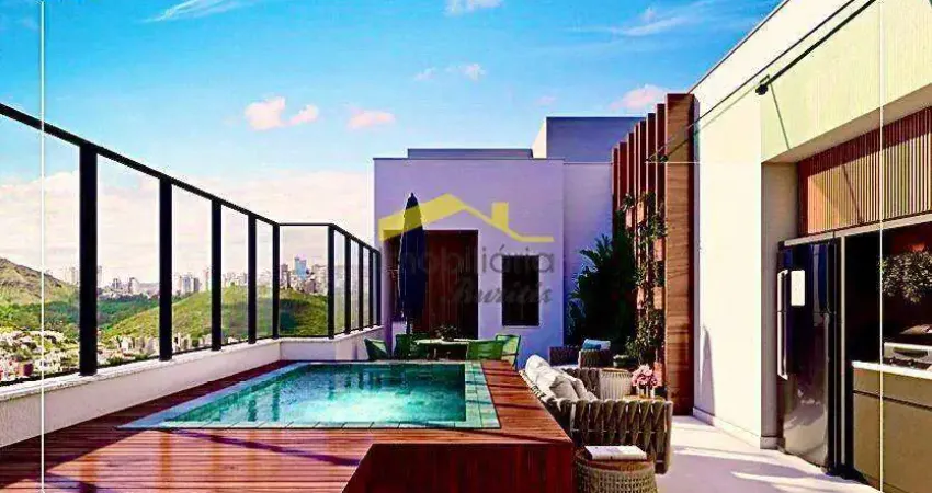 Cobertura à venda, 4 quartos, 1 suíte, 2 vagas, serra - belo horizonte/mg