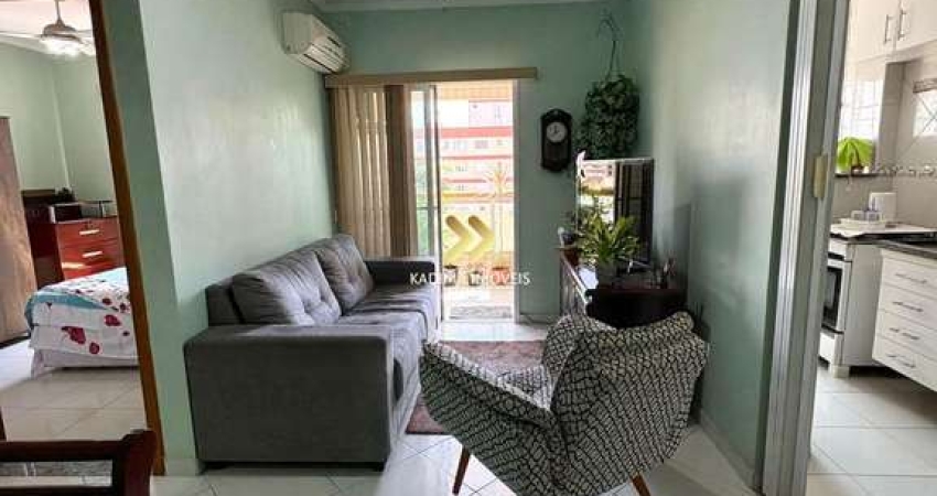 Apartamento 01 dormitório, 100m da praia, varanda gourmet - Bairro Tupi
