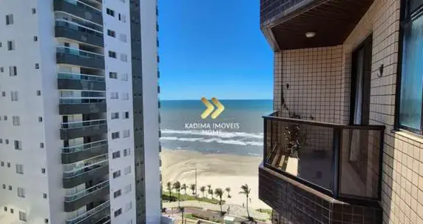 Apartamento 2 Dormitórios 2 sacadas com Vista Lateral Mar com Vila Caiçara G