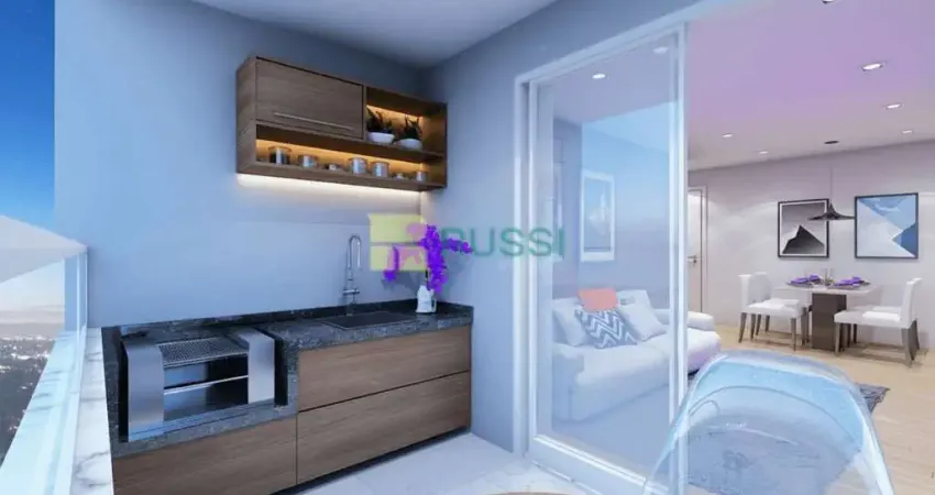 Apartamento á venda na Vila Adyana com 2 Dorms, Suíte e Varanda Gourmet próximo ao Parque Vicentino