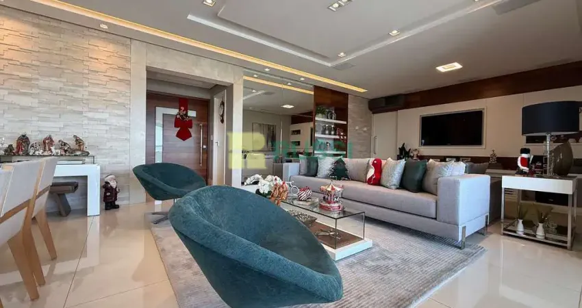 Lindo apto de luxo com 194 m², em andar alto, à venda no condomínio central park, jardim aquarius,