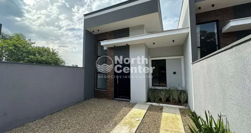 Casa geminada n°1 com ótima localização à venda, bairro costeira, balneário barra do sul, sc