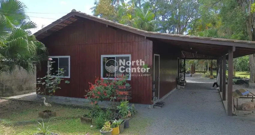 Chácara mobiliada e com área de festas à venda, bairro conquista, balneário barra do sul, sc