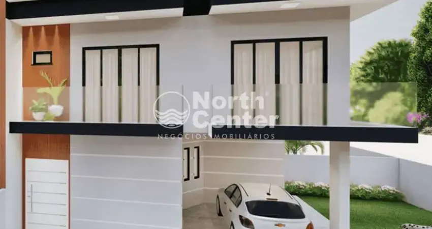 Sobrado encantador à beira da lagoa, loteamento maria fernanda, barra do sul - sc