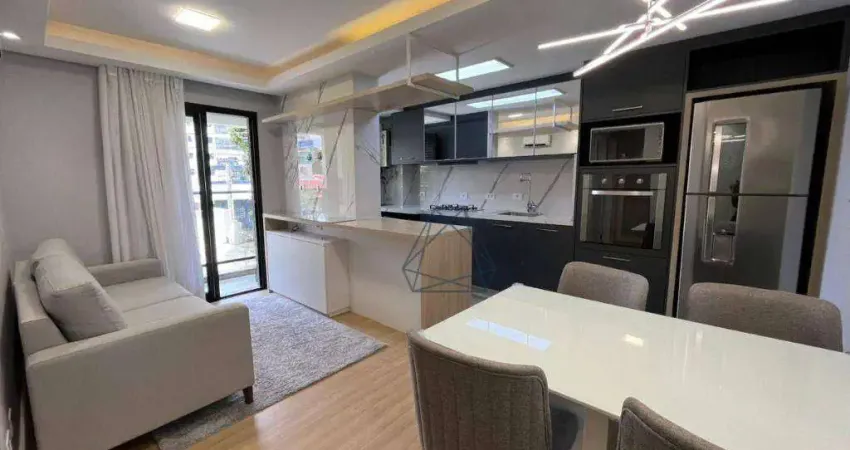 Apartamento com 1 dormitório para alugar, 54 m² por r$ 4.430,00/mês - água verde - curitiba/pr