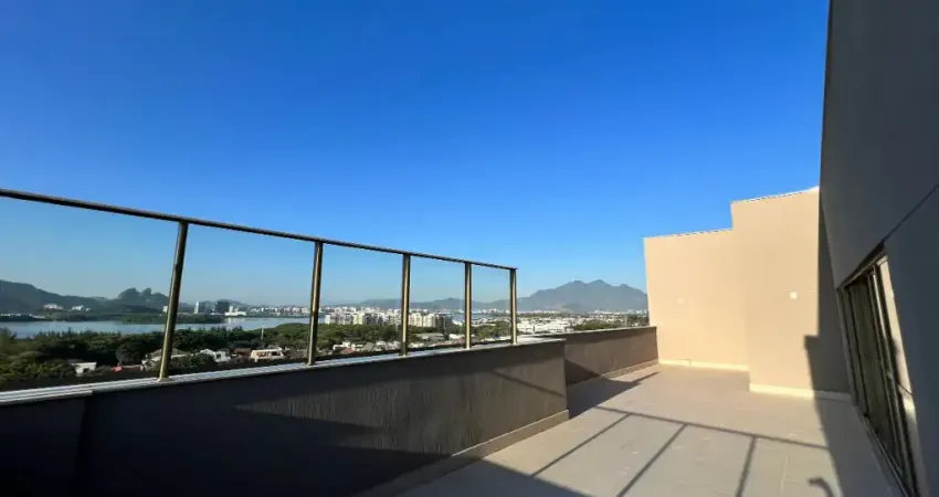 Excelente cobertura linear com suítes e 4 vagas na barra da tijuca