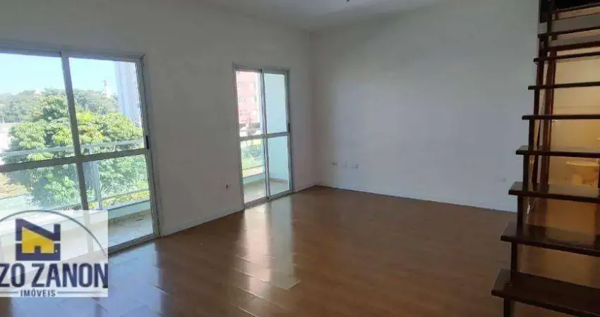 Cobertura com 3 vagas de garagem,  3 dormitórios (2 suíte), ampla área externa com churrasqueira