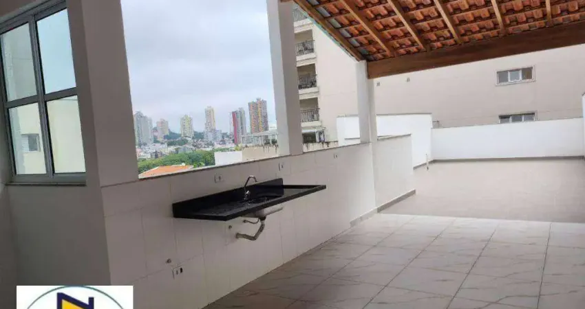 Cobertura com 2 dormitórios à venda, 145 m² por r$ 740.000 - vila assunção - santo andré/sp