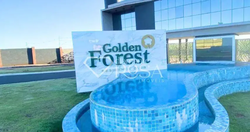 Venda terreno no condomínio golden forest, com lazer completo