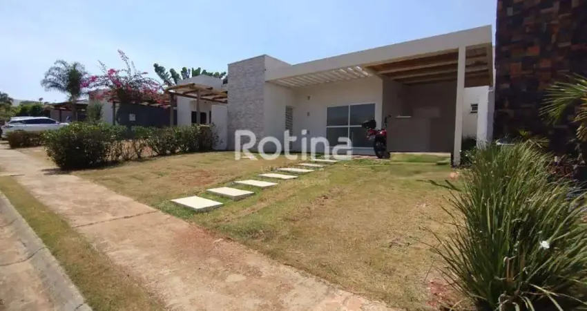 Casa condomínio fechado para alugar, 3 quartos, laranjeiras - uberlândia/mg - rotina imobiliária