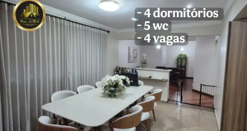 Sobrado com 4 quartos, 5 wc e 4 vagas no Residencial das Ilhas!