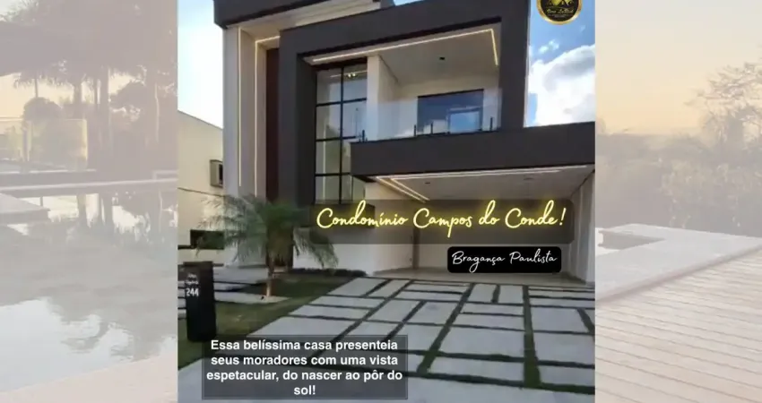 Belíssima casa à venda no condomínio campos do conde, em bragança paulista!