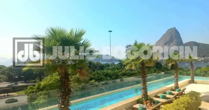 Flamengo! Rio By Yoo, empreendiento de luxo, oferece infraestrutura de lazer, varandão com vista espetacular para o Pão de Açucar, três suítes, lavabo e dependência completa. Duas vagas escrituradas!