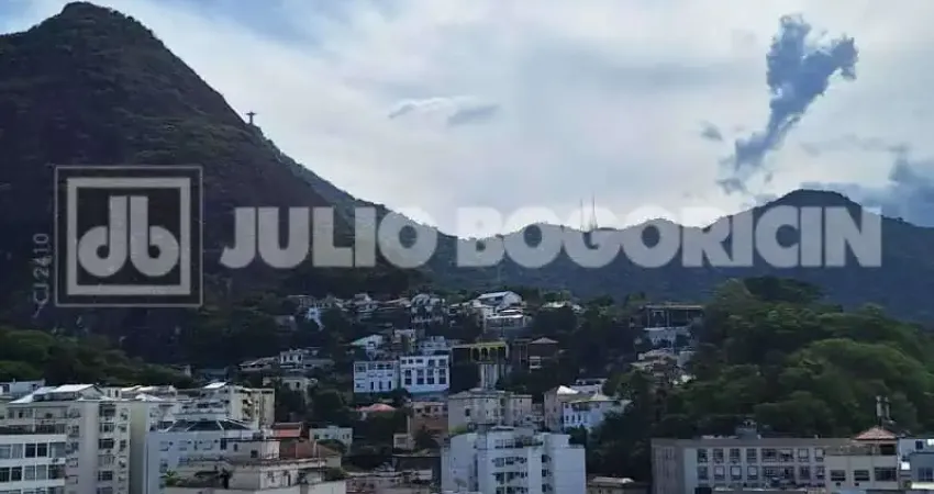 Laranjeiras,apto com vista panorâmica cristo e montanhas,com 2 quartos,suíte,2 vagas,prédio com infra de lazer.