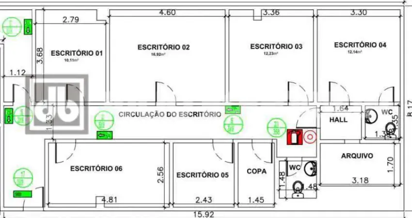Sala comercial com 7 salas para alugar na Avenida Monsenhor Félix, Irajá, Rio de Janeiro