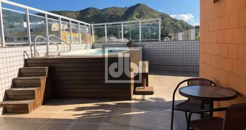 Meier - rua pedro de carvalho junto a dias da cruz - espetacular cobertura linear, exclusiva no andar - 387m² de área privativa - 4 quartos(2 suítes 1 com closet) - terraço - piscina - churrasqueira