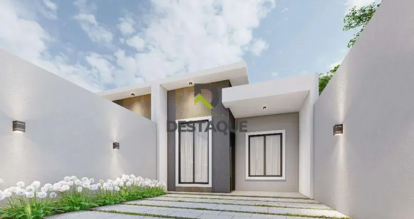 Casa com 2 quatos e 2 vagas de garagem - Loetamneto Mirante Cascavel