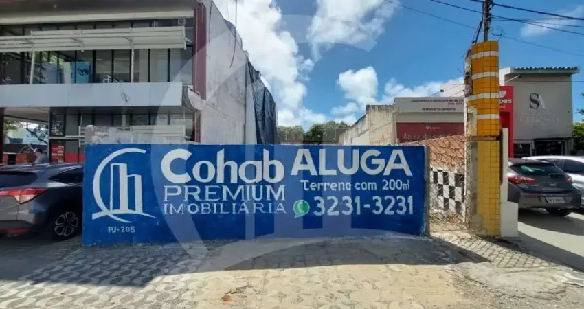 Terreno disponível para locação em ótima localização, av. francisco porto.