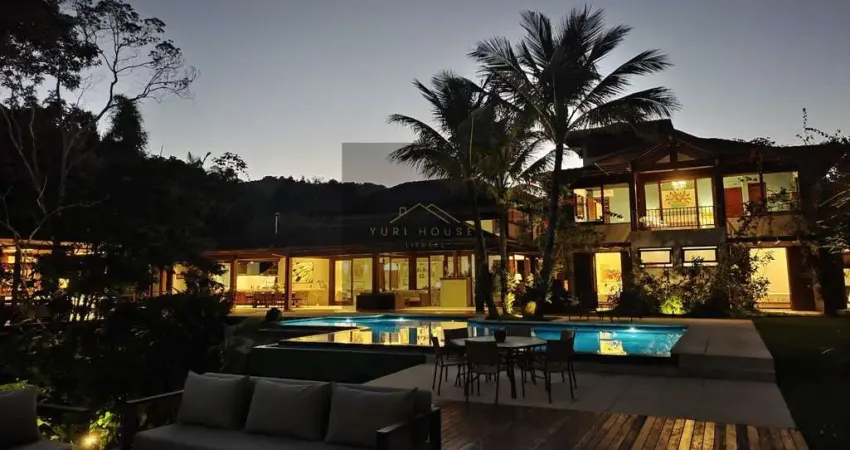 Casa de luxo em condomínio na cidade de ubatuba-sp, praia brava : 4 quartos, 4 suítes, 3 salas, 5 banheiros, 4 vagas de garagem, 450m².