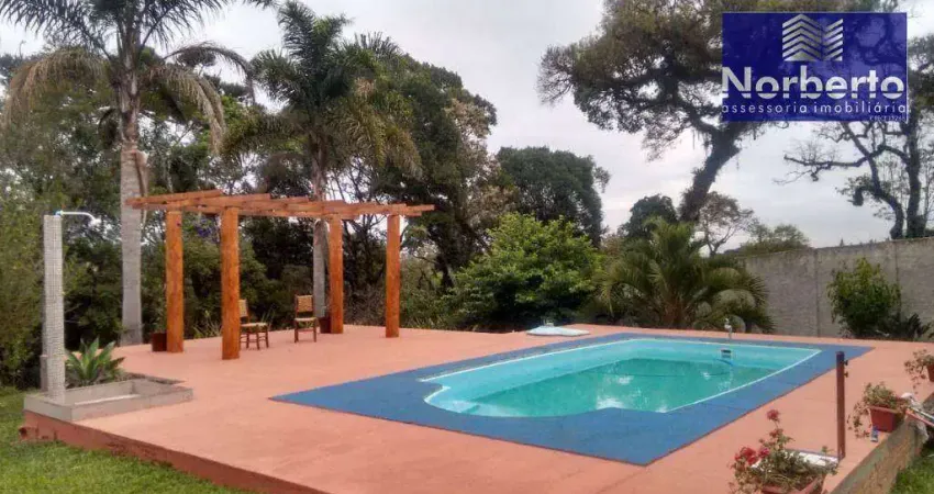 Chácara com 3 dormitórios à venda, 20011 m² por r$ 1.310.000,00 - guabiroba - campo largo/pr